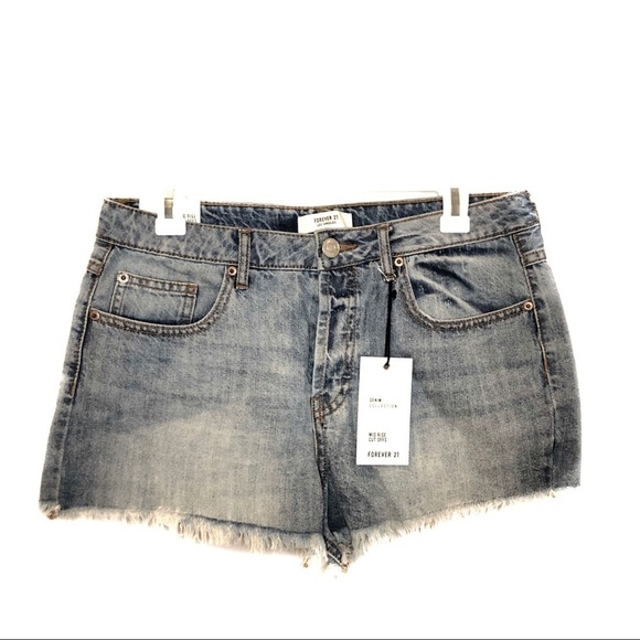 Forever 21 Pants - Forever 21 Mid- Rise Cut Off Denim Shorts - NWT